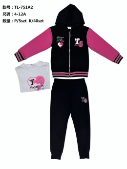 Girls' 2-piece tracksuits with hood