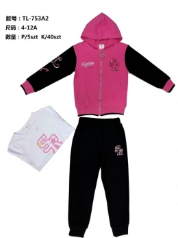 Girls' 2-piece tracksuits with hood