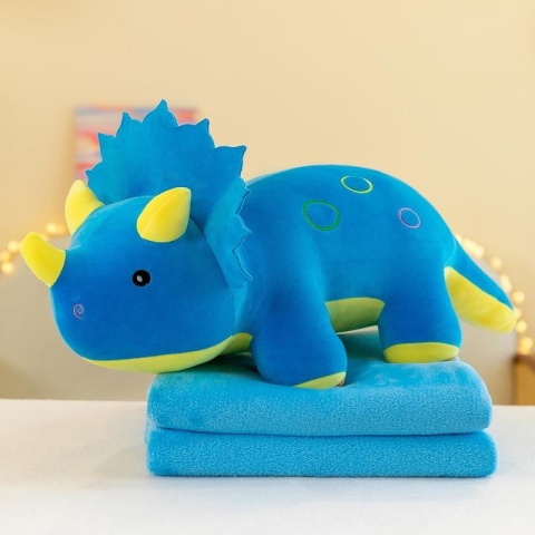 Mascot, plush toy with a hidden microfiber blanket