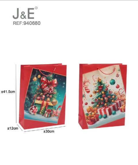 Torebki Papierowe Świąteczne