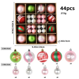 Set of ornaments, Christmas tree baubles