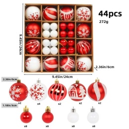 Set of ornaments, Christmas tree baubles