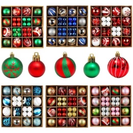 Set of ornaments, Christmas tree baubles