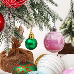 Set of ornaments, Christmas tree baubles