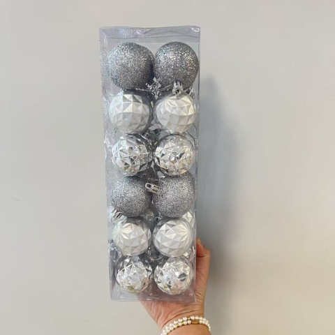 Set of ornaments, Christmas tree baubles