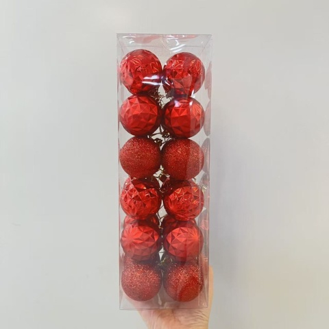 Set of ornaments, Christmas tree baubles