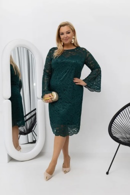 Elegancka koronkowa sukienka plus size BELLIS