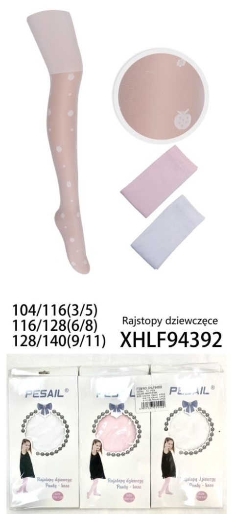 Rajstopy dziewczęce
