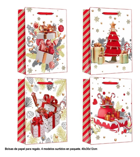 Torebki Papierowe Świąteczne