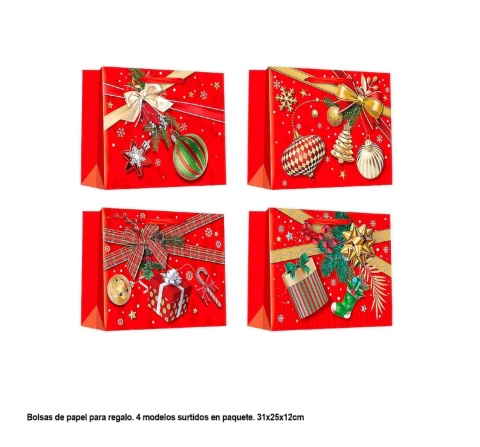 Torebki Papierowe Świąteczne