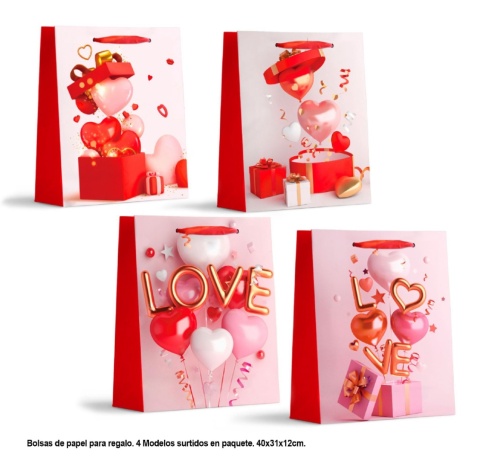 Torebki walentynkowe na prezent