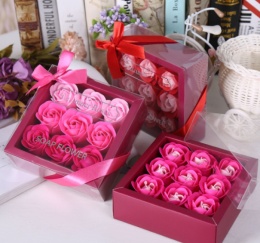 Wieczne róże w pudełku - Walentynki