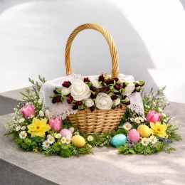 Serwetka wielkanocna do koszyka