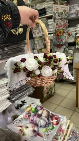 Serwetka wielkanocna do koszyka