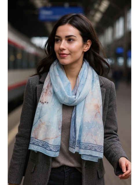 Szalik damski cienki