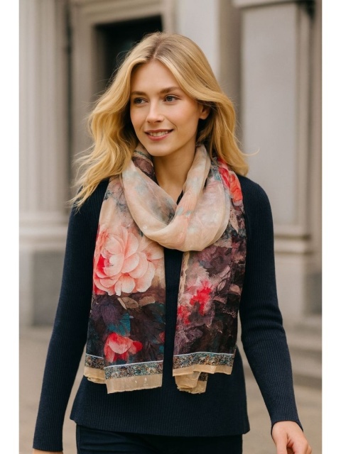 Szalik damski cienki