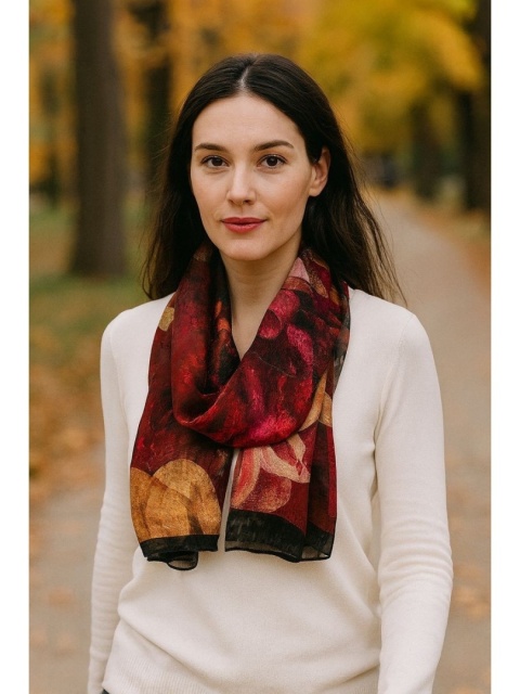 Szalik damski cienki