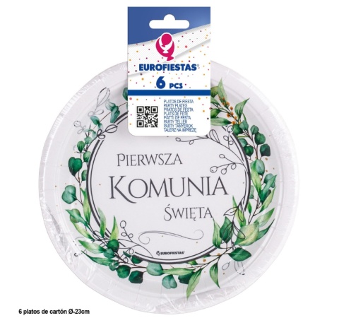 Paper plates for communion