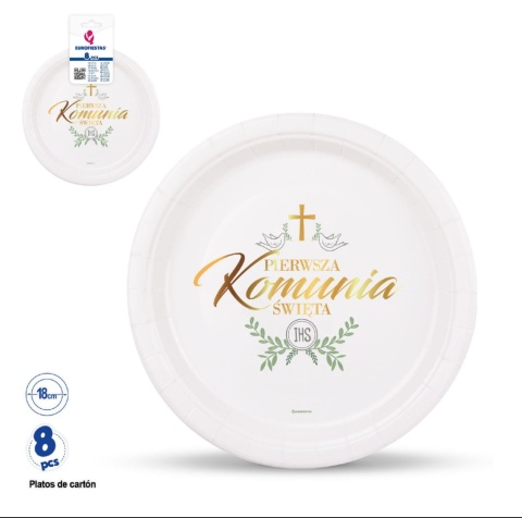 Paper plates for communion