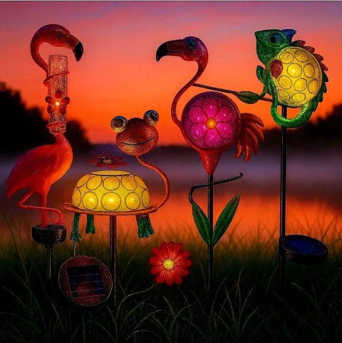 Lampy ogrodowe, solarne