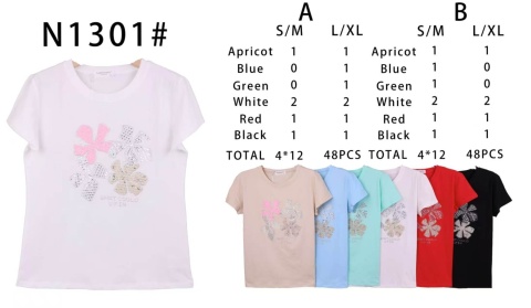 T-shirt damski bawełniany