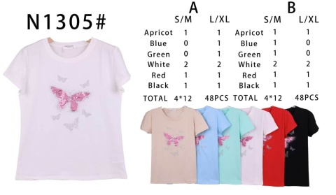 T-shirt damski bawełniany