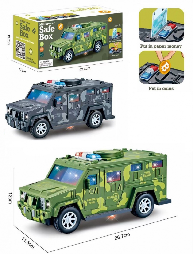 Zabawka dziecięca - pojazd wojskowy