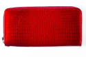 Duży portfel damski czerwony lakier model: 8080 red Fuerdanni