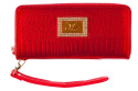 Duży portfel damski czerwony lakier model: 8080 red Fuerdanni