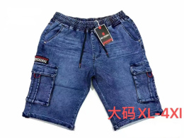 Krótkie męskie spodenki jeansowe marki RED FIREBALL ( XL - 4XL )