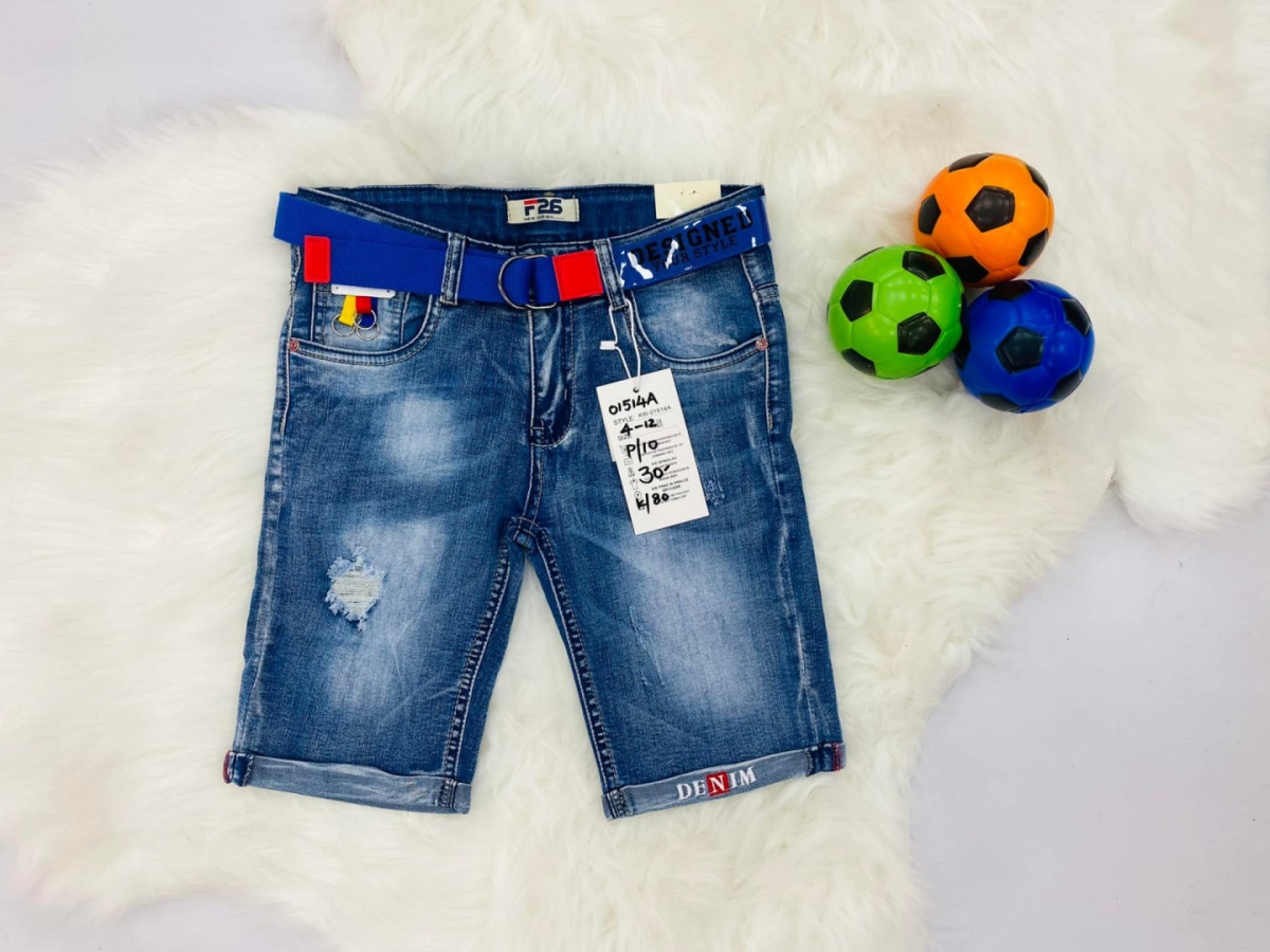 Krótkie spodenki - szorty jeans chłopięce 4-12 lat