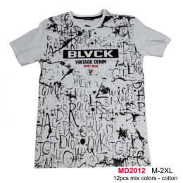Męska koszulka - t-shirt bawełniany model: MD2012