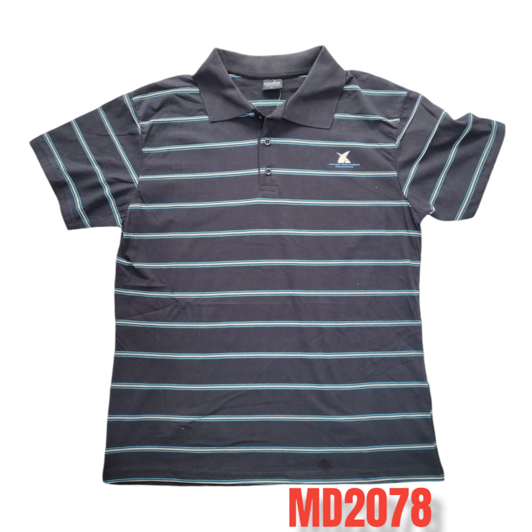 Męska koszulka POLO - t-shirt bawełniany z lycrą model: MD2079