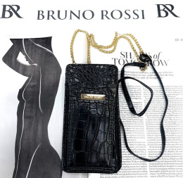 Mini torebka - etui na telefon a'la skóra węża Bruno Rossi model: ST-22