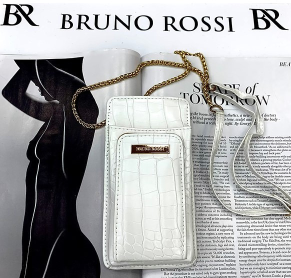 Mini torebka - etui na telefon a'la skóra węża Bruno Rossi model: ST-22