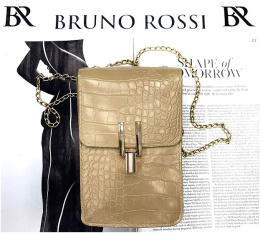Mini torebka - etui na telefon a'la skóra węża Bruno Rossi model: ST-18