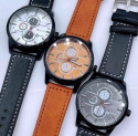 Luksusowy zegarek męski - skórzany pasek model: 2391