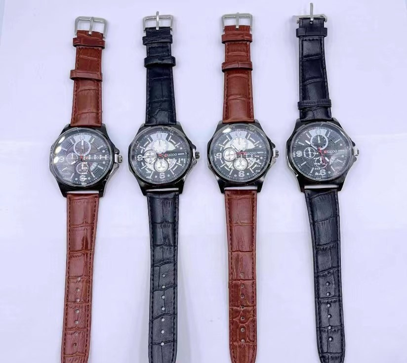 Luksusowy zegarek męski - skórzany pasek model: 2310
