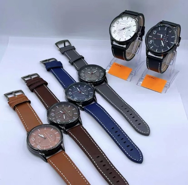 Luksusowy zegarek męski - skórzany pasek model: 5816