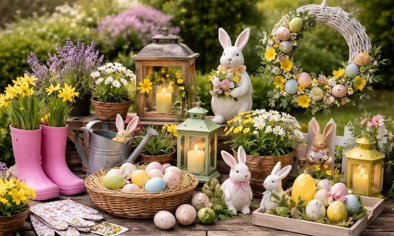 Ozdoby, akcesoria, produkty domowe i ogrodowe na Wielkanoc w Chińskim Centrum Hurtowym GD